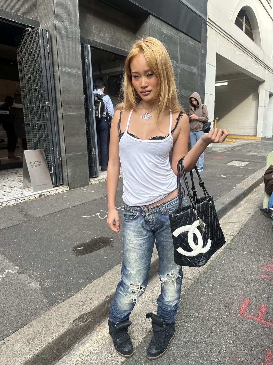 웨지힐 하이탑 스니커즈 블랙 250 상품이미지2