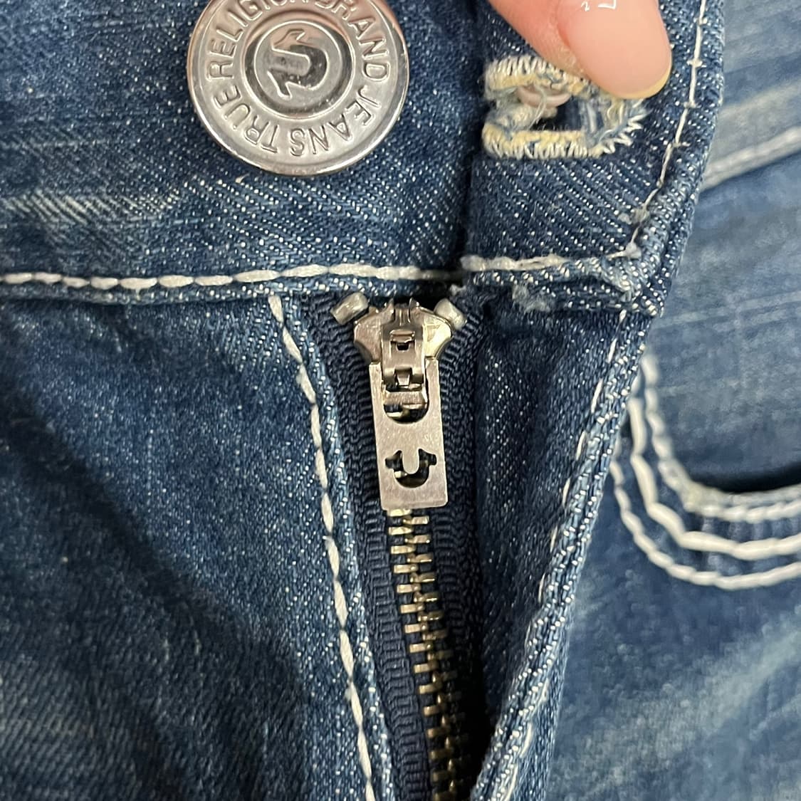 [정품/33] 트루릴리젼 스티치 데님 청바지 b16 상품이미지7