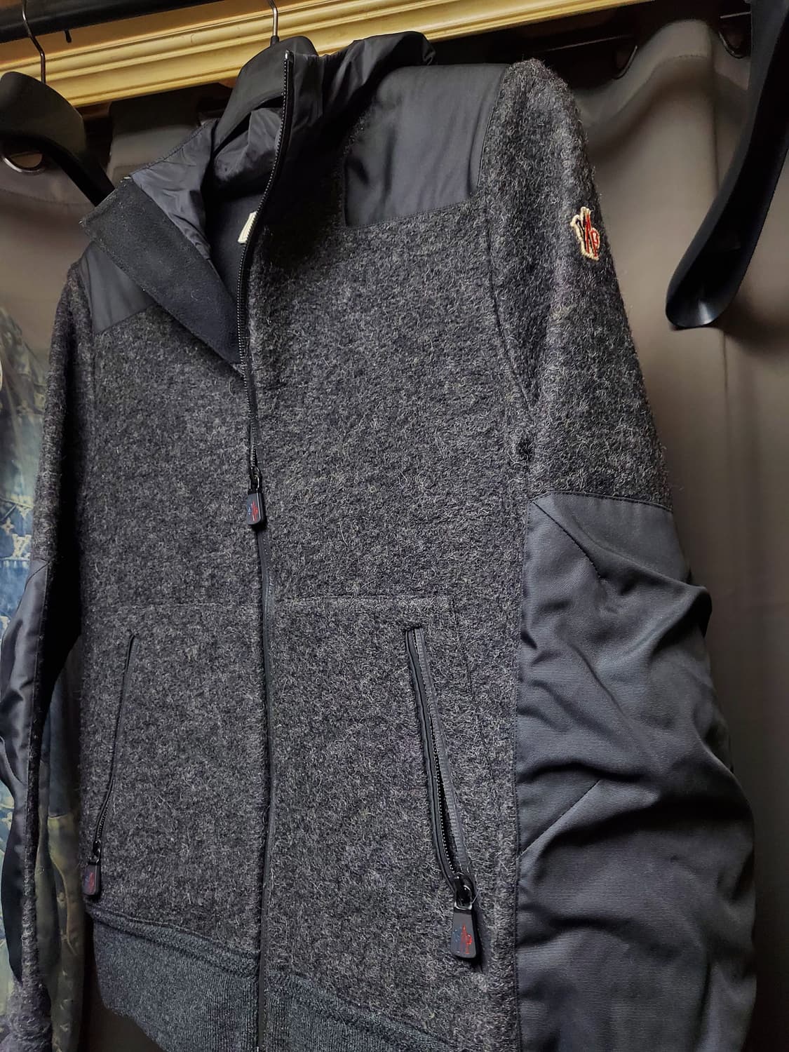 몽클레어 그레노블 모헤어 나일론후드자켓 상품이미지4