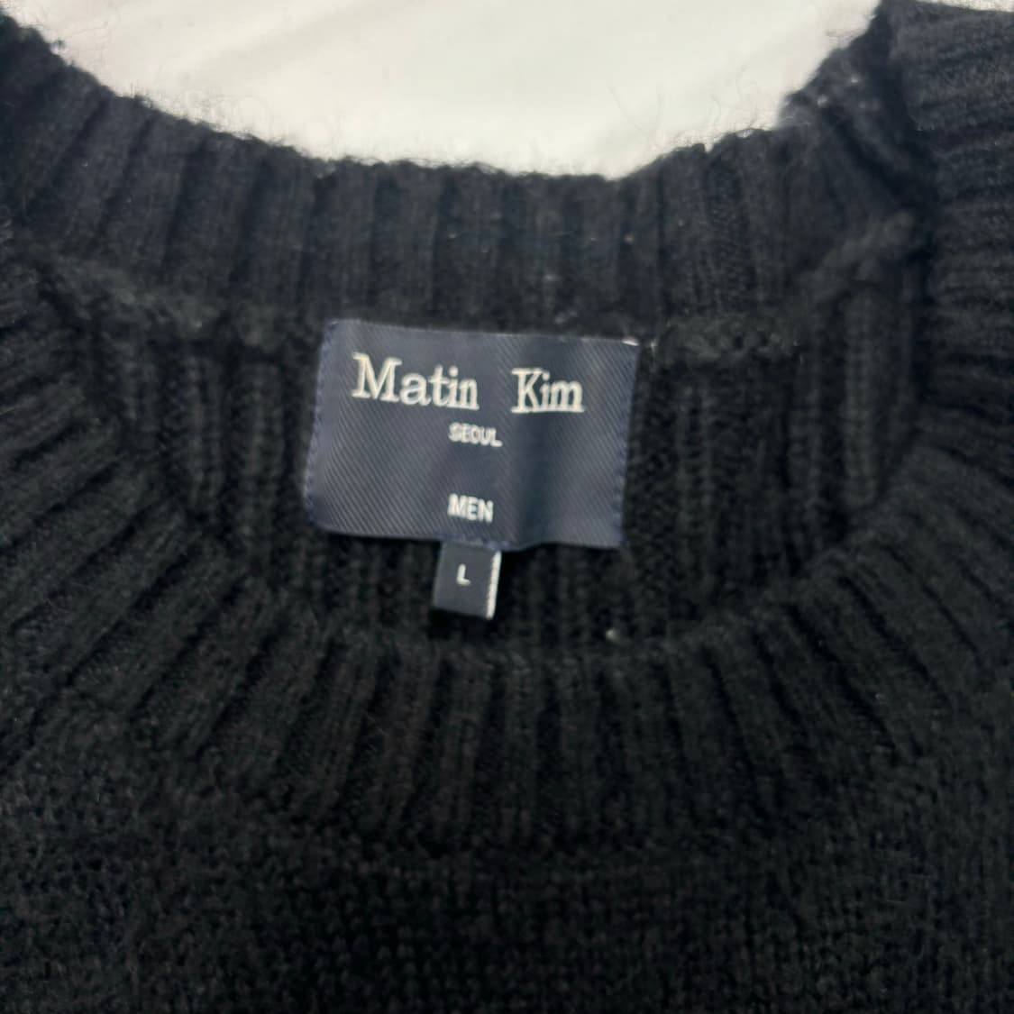 24ss 마뗑킴 아치로고 울 니트 L 상품이미지7