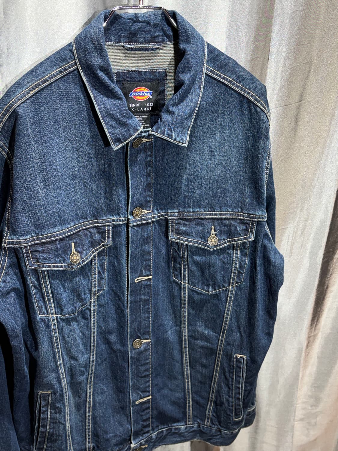 XL 디키즈 투포켓 진청 데님자켓 상품이미지4