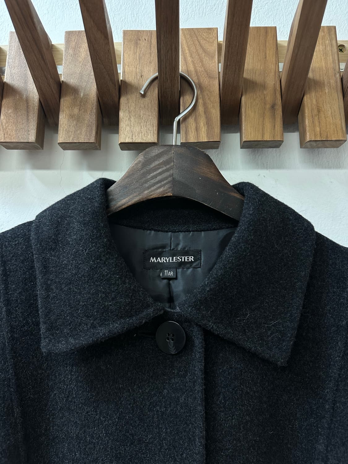 일본빈티지 울 앙고라 캐시미어 혼방 A라인 코트 상품이미지6