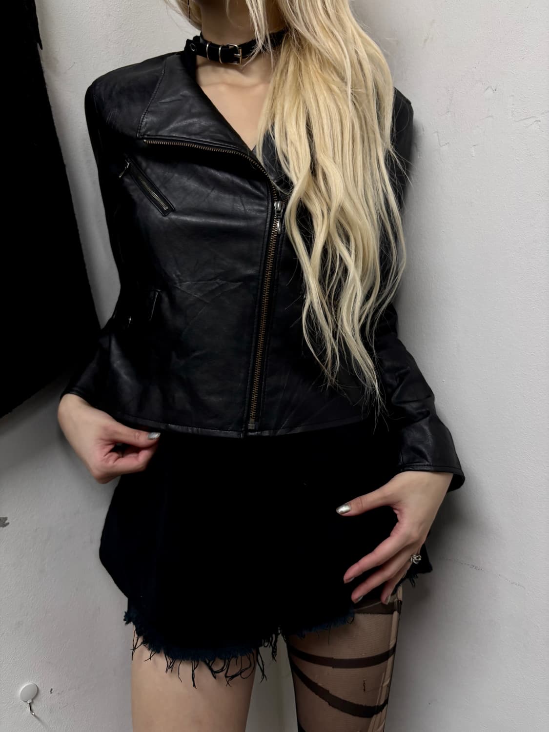 “Vintage” Chic Mood Side Zipper Leather  상품이미지1