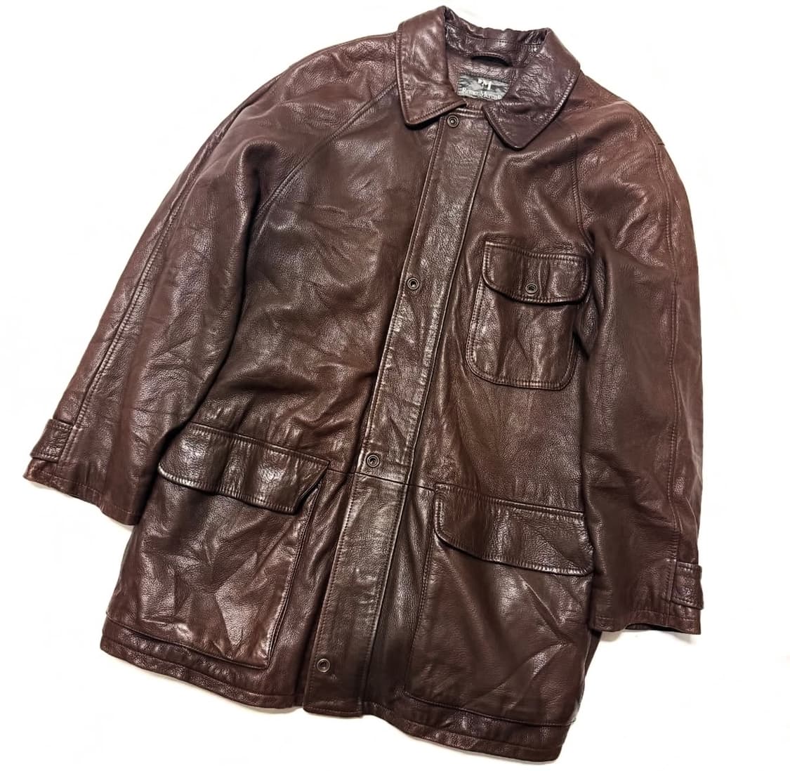 이태리 사슴가죽 레더 코트 상품이미지1