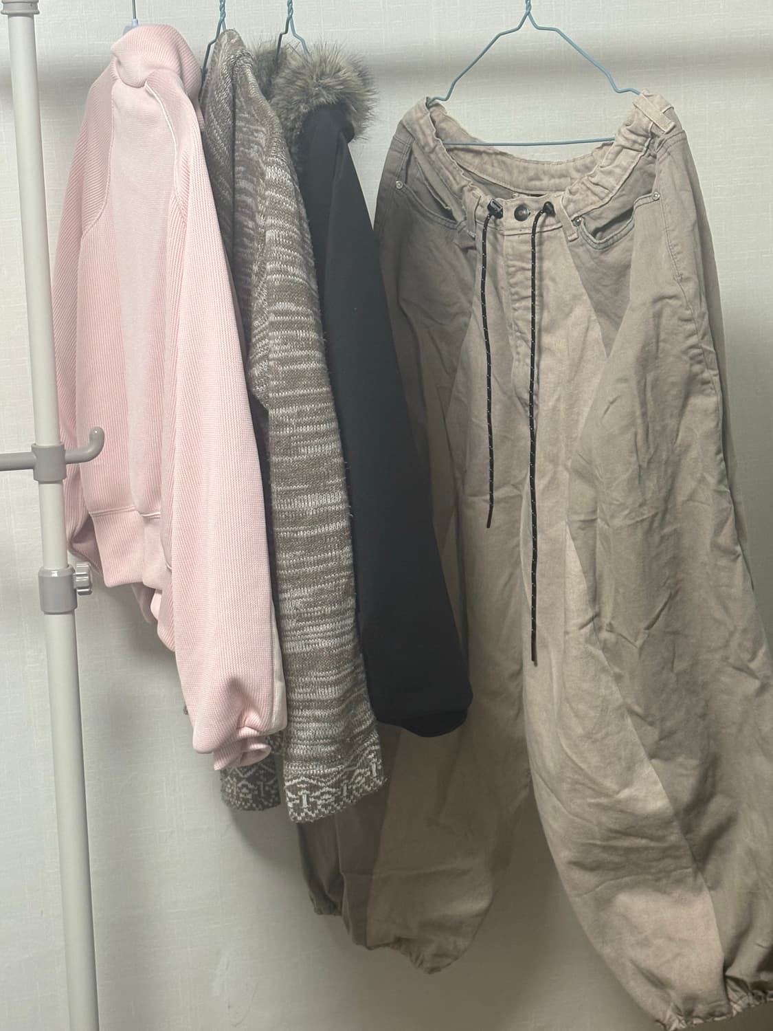 착샷⭕️) 코코모리 빈티지 커스텀 팬츠 (베이지) 상품이미지5