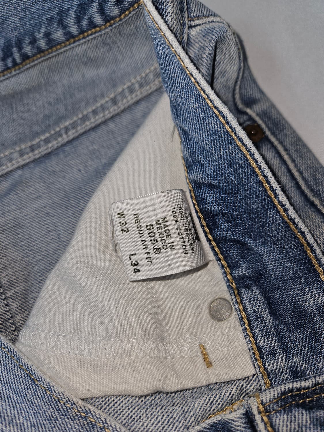 00s 리바이스 505 데님숏팬츠 하프 빈티지 레귤러핏 32 상품이미지5