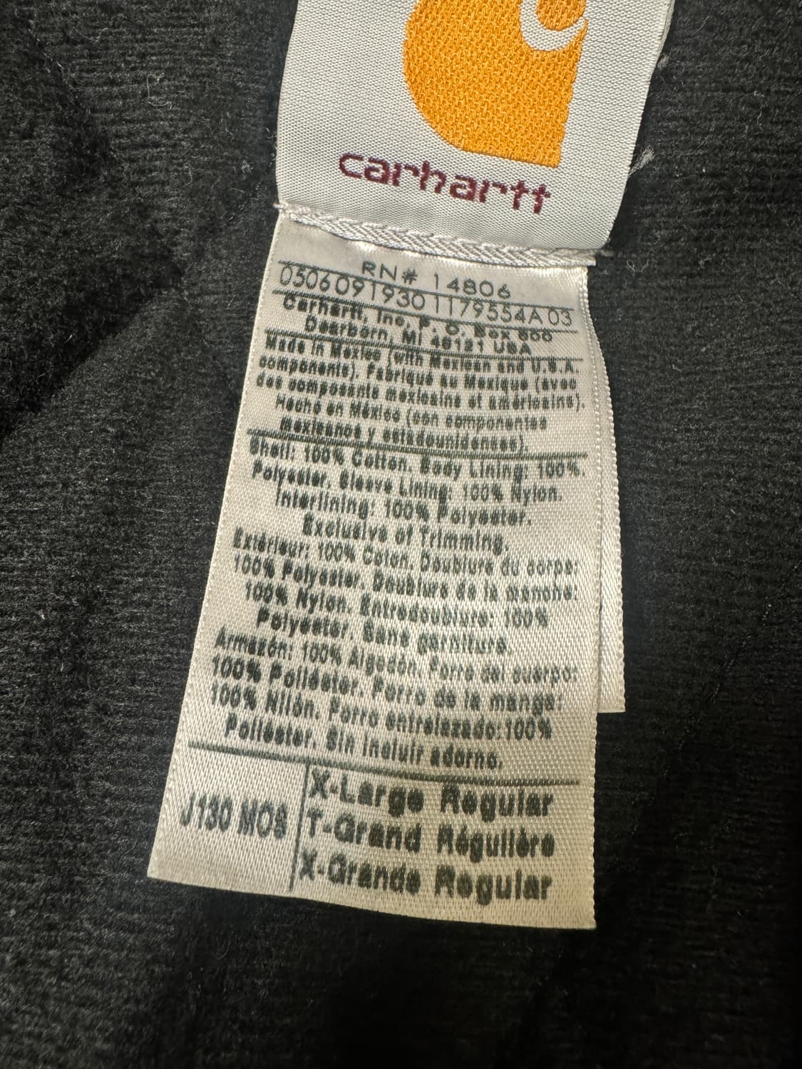 칼하트 j130 mos xl,l 상품이미지4