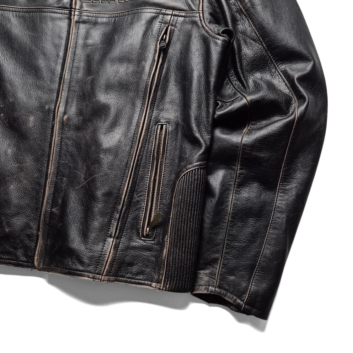 [L] 할리데이비슨 소가죽 바이커 자켓 상품이미지5