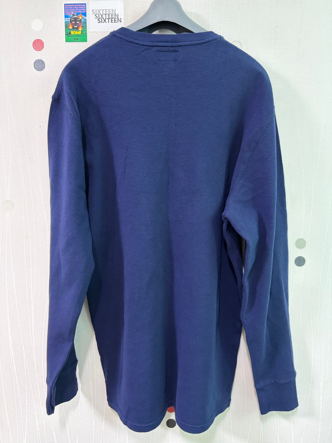 폴로 랄프로렌 와플 롱슬리브 네이비 상품이미지2