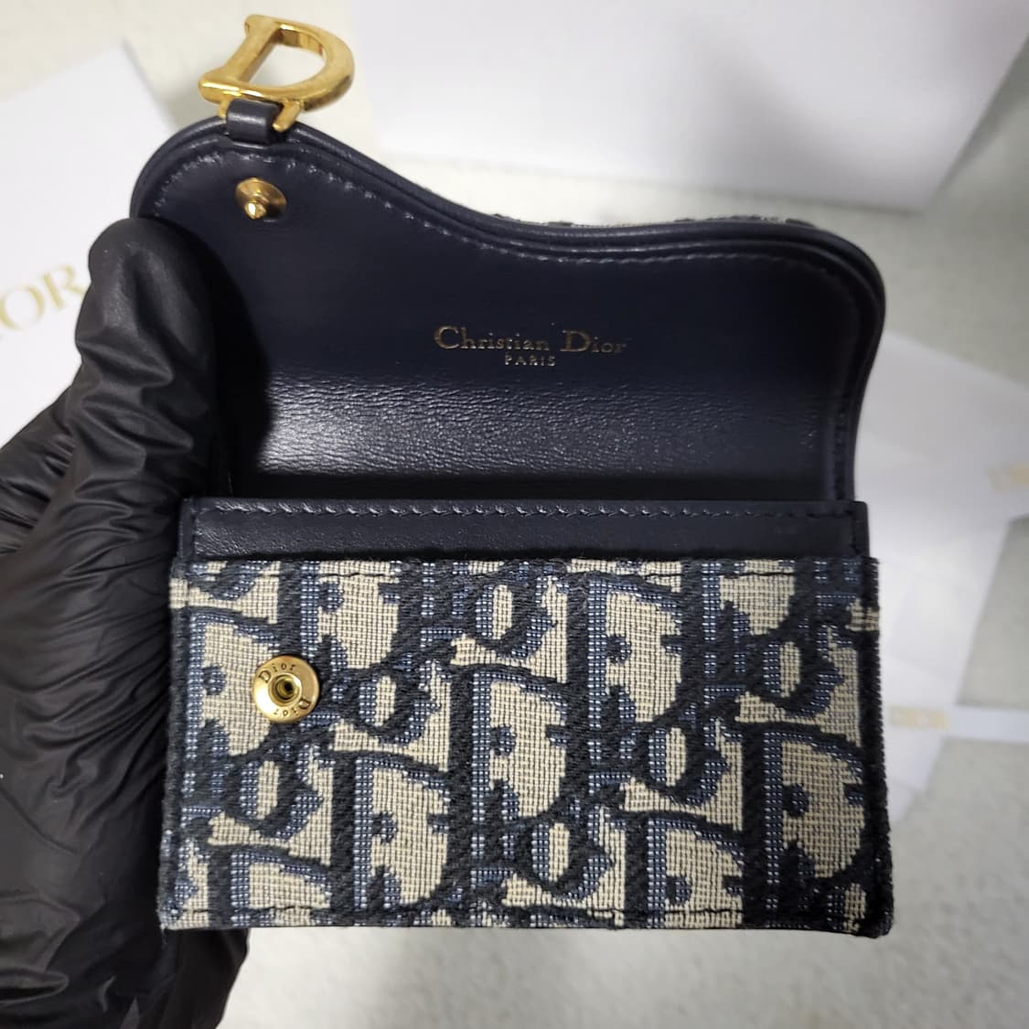 [새상품급/풀구성] 디올 오블리크 새들 카드지갑  상품이미지5