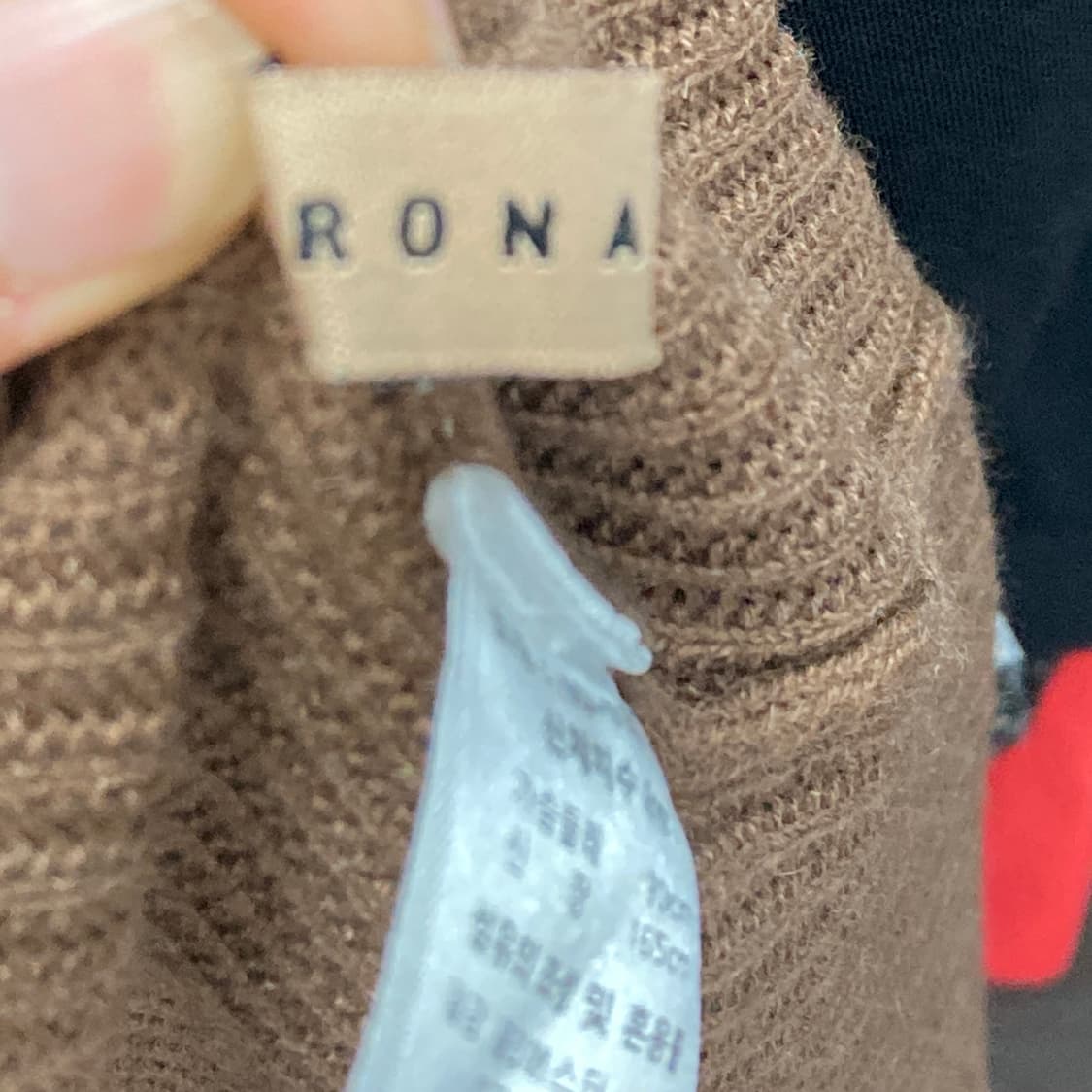RONA 니트롱원피스 브라운 F  상품이미지4