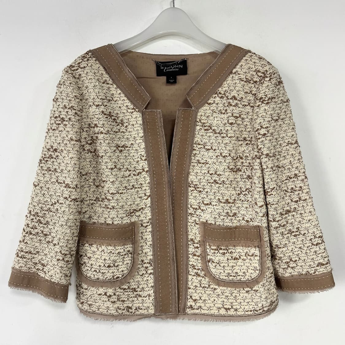 센존 꾸뛰르 칼라리스 트위드 자켓 상품이미지1