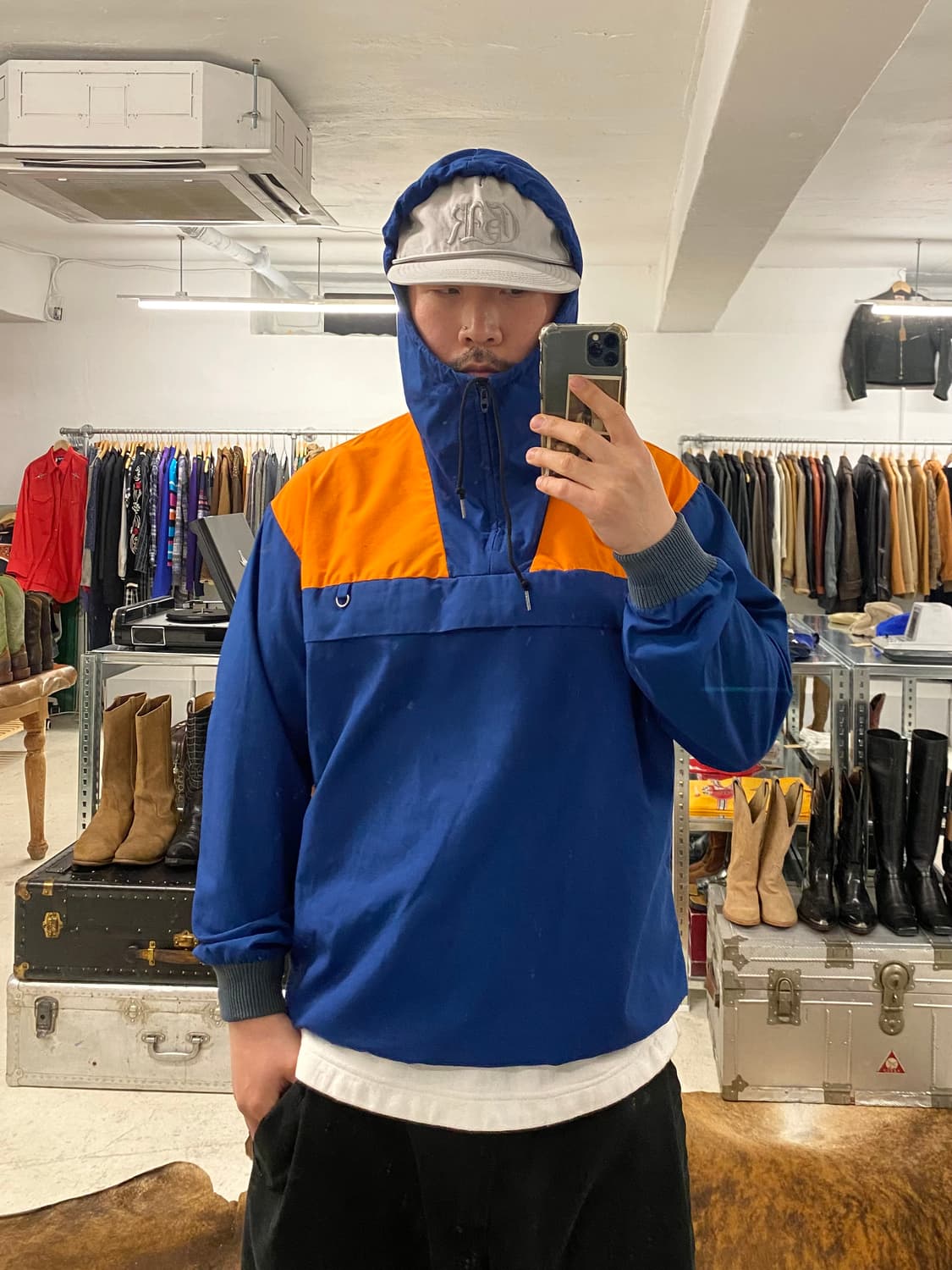 70s VTG balaclava hood anorak 70년대 아노락 상품이미지1