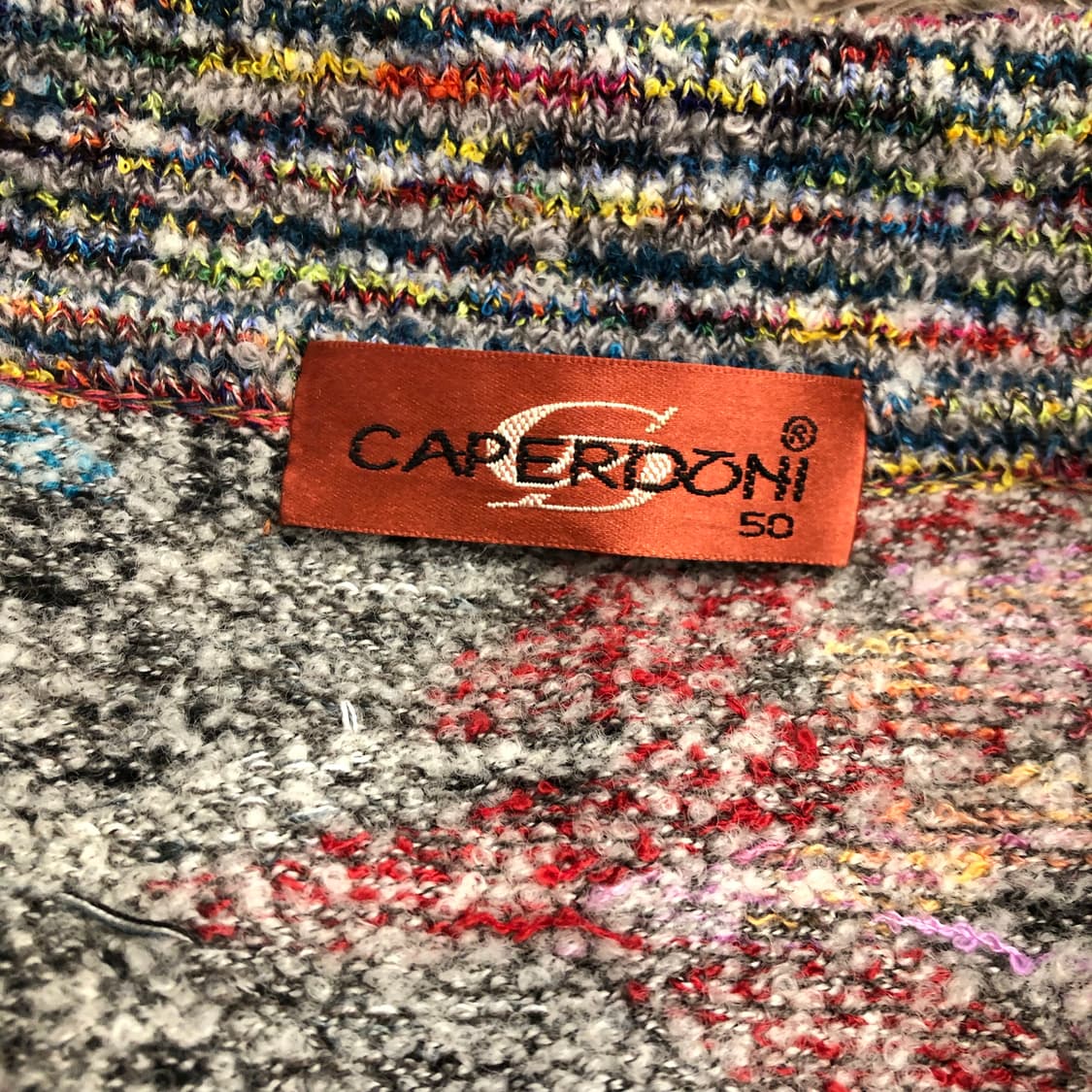 CAPERDONI 패턴 울 카라 니트 상품이미지4