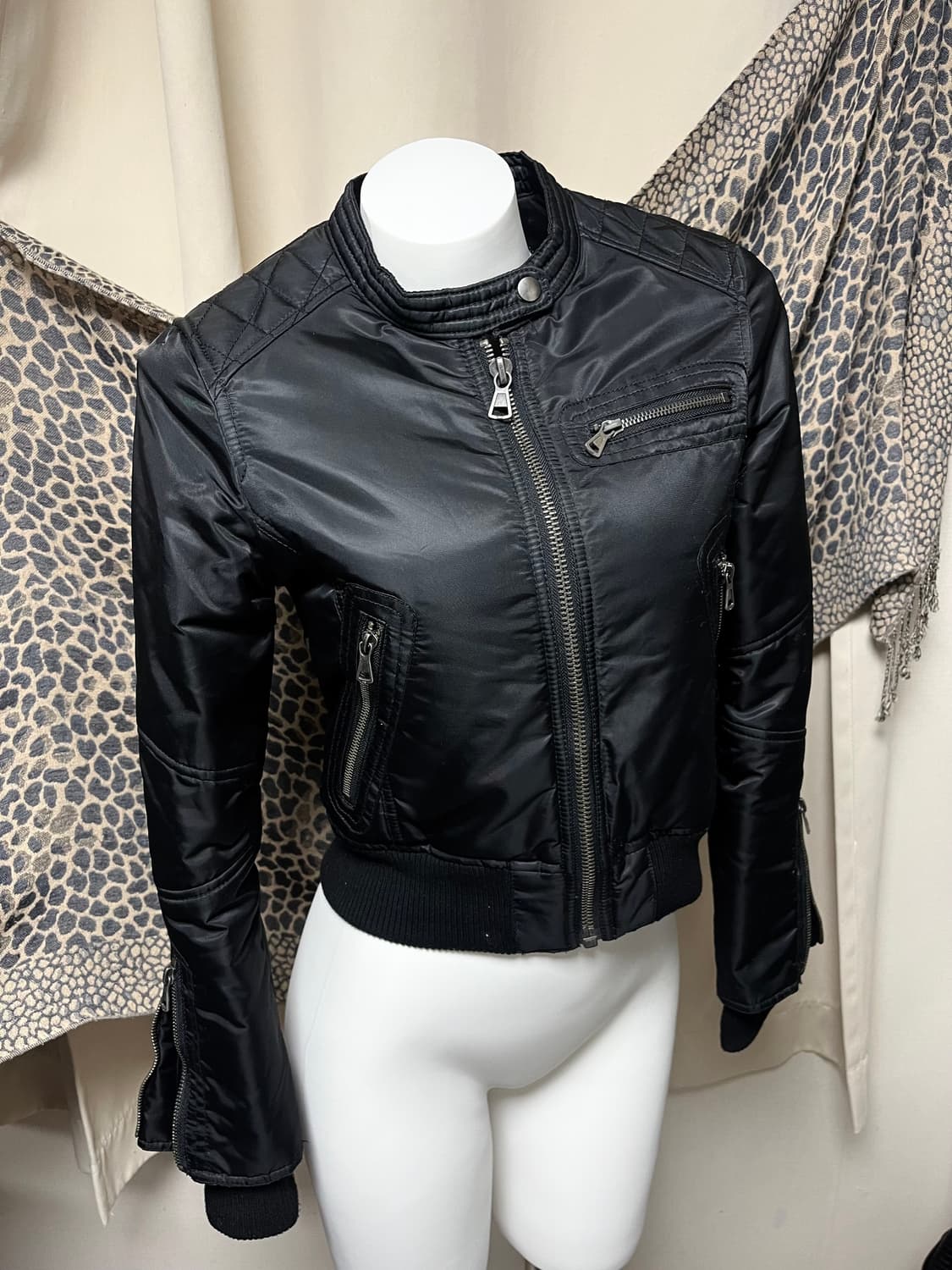 00s g.o.a 고아 크롭 라이더 봄버 자켓 상품이미지2