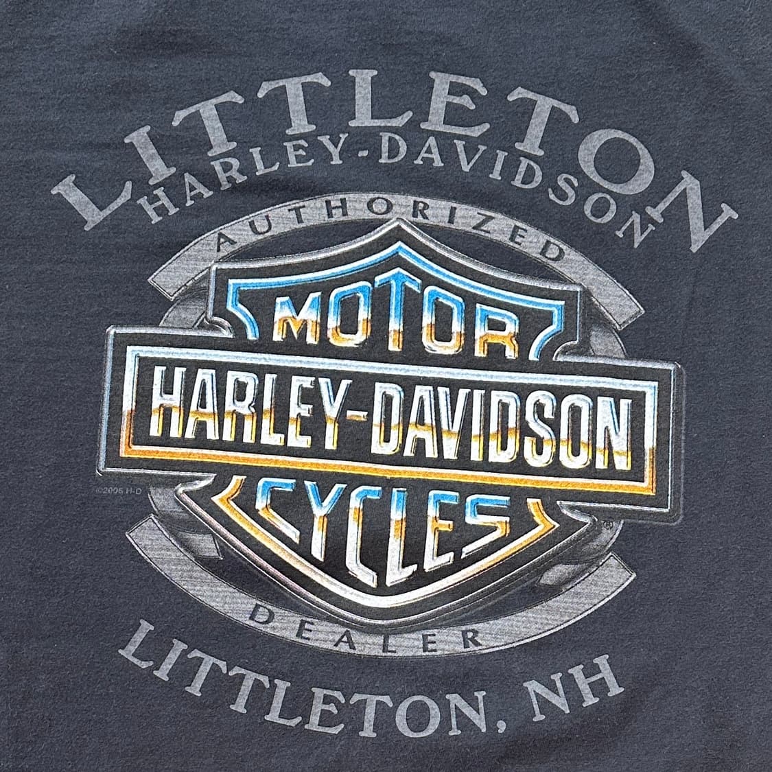 00s USA 할리데이비슨 스컬 롱슬리브 티셔츠 L 상품이미지4