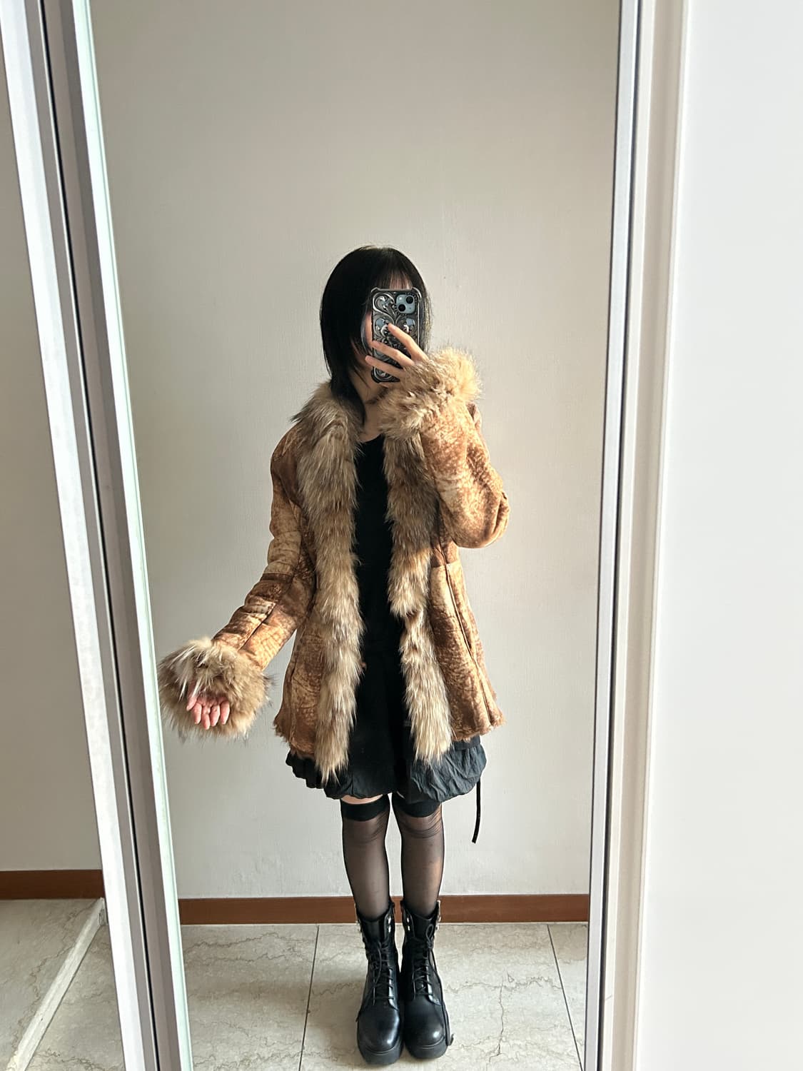 Long Fur-Collar  Shearling Coat / 시어링 코트 상품이미지2