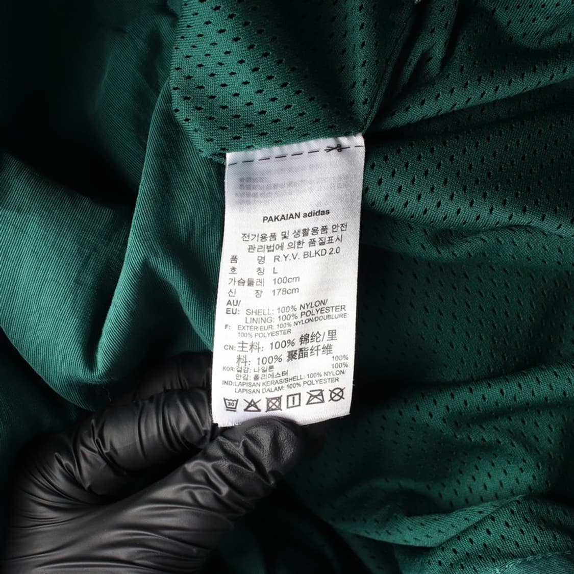 아디다스 로고 테이프 하프집업 아노락 L 상품이미지6