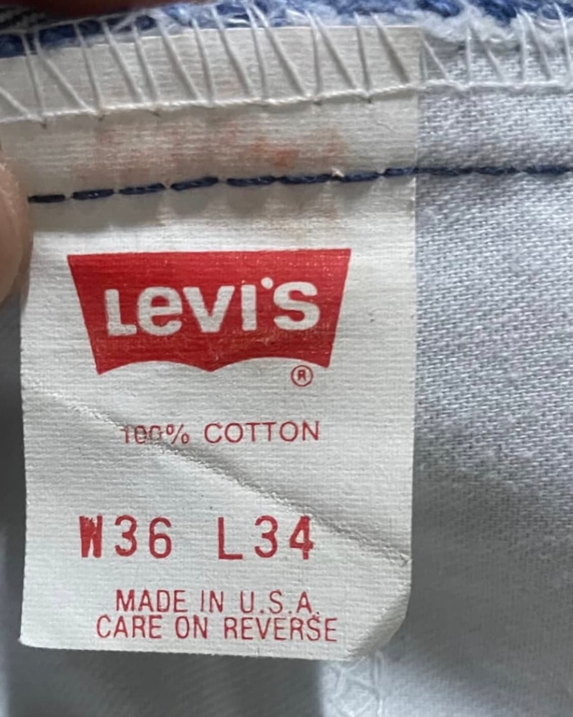 [36x34] 80's 리바이스 517 오렌지택 부츠컷 데님 상품이미지7