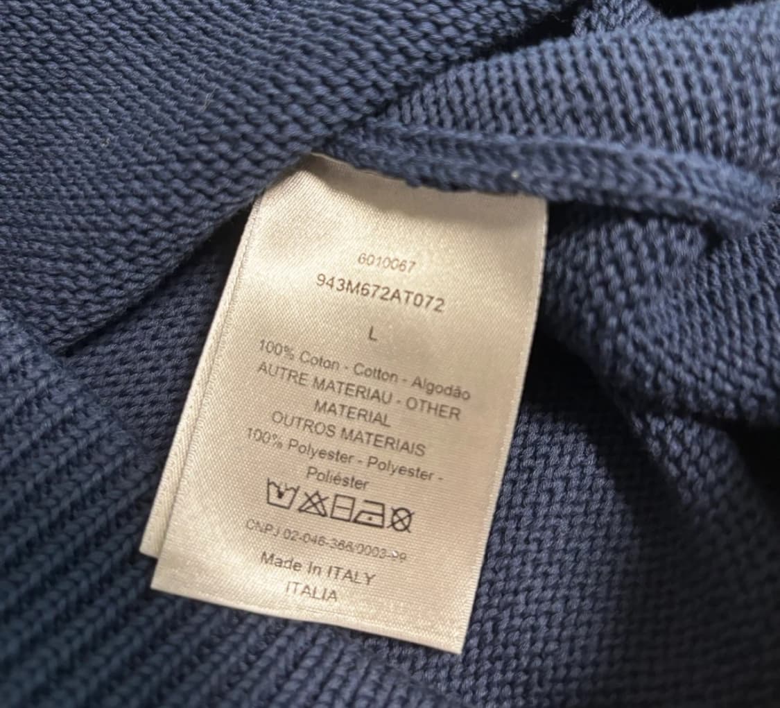 디올 오블리크 인서트 니트 L 상품이미지3