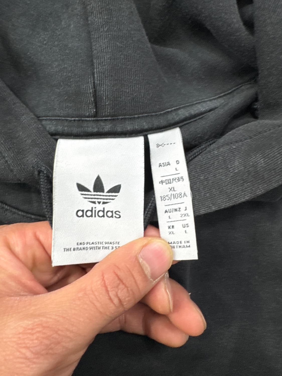 아디다스 후드 블랙 XL 상품이미지7