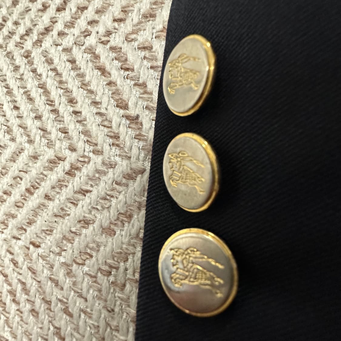 BURBERRY usa gold button blazer jacket 상품이미지3