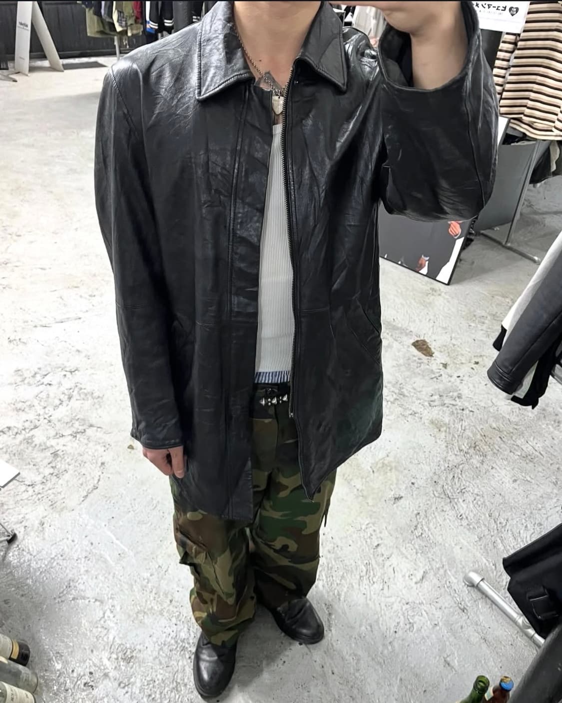 BIGLIDUE leathe car coat 상품이미지1