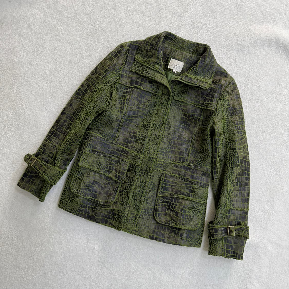 M 에이스 크로커다일 레더 자켓 0326T 상품이미지1