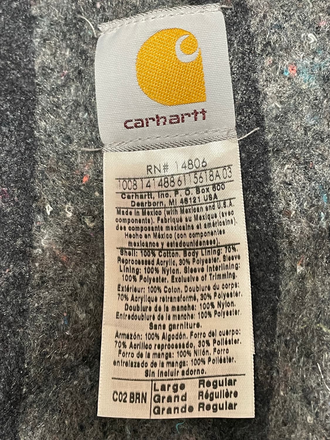 칼하트 c02 초어 자켓 L 새상품 상품이미지5