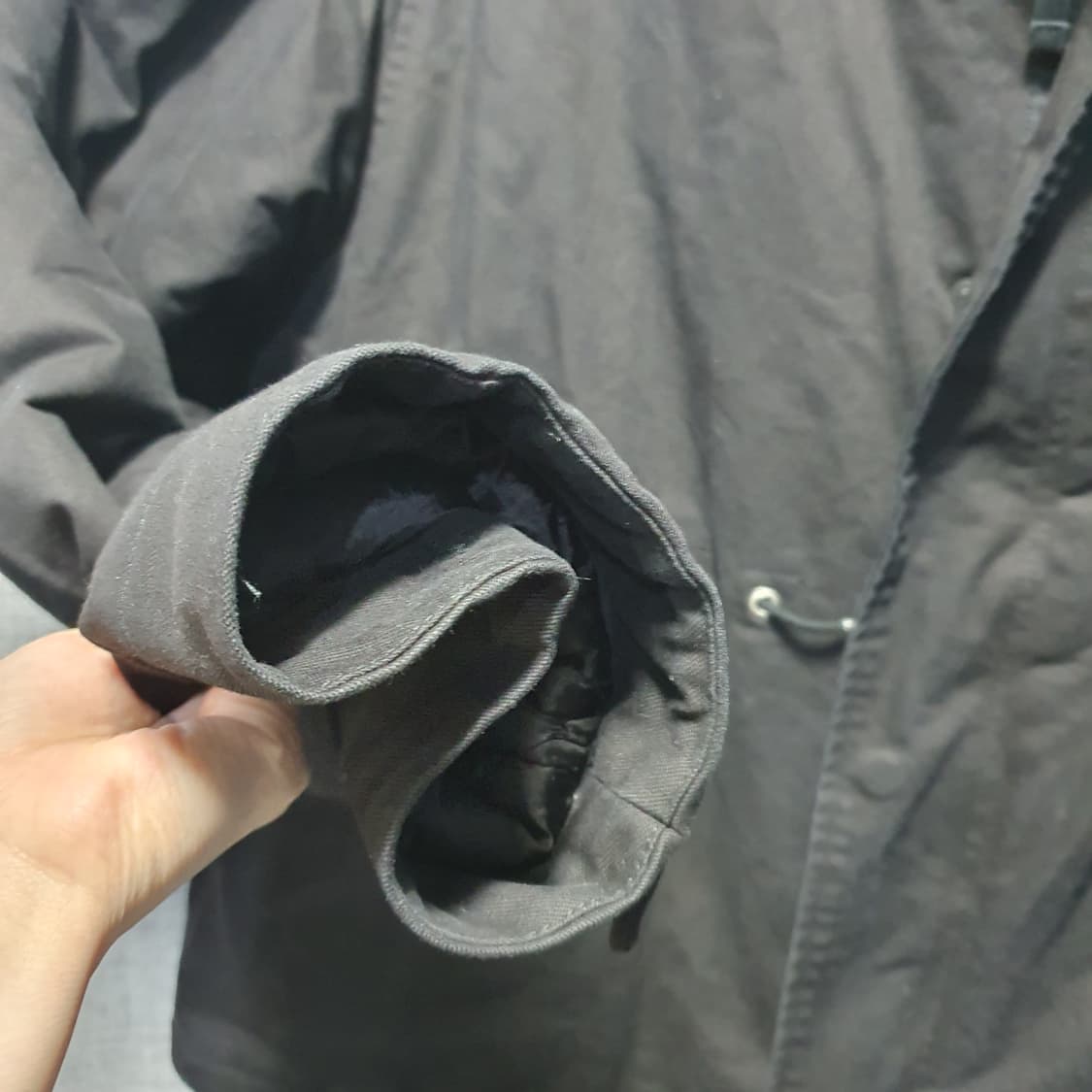 라퍼지스토어 남성 M65 덕다운 피쉬데일 숏 파카 상품이미지4