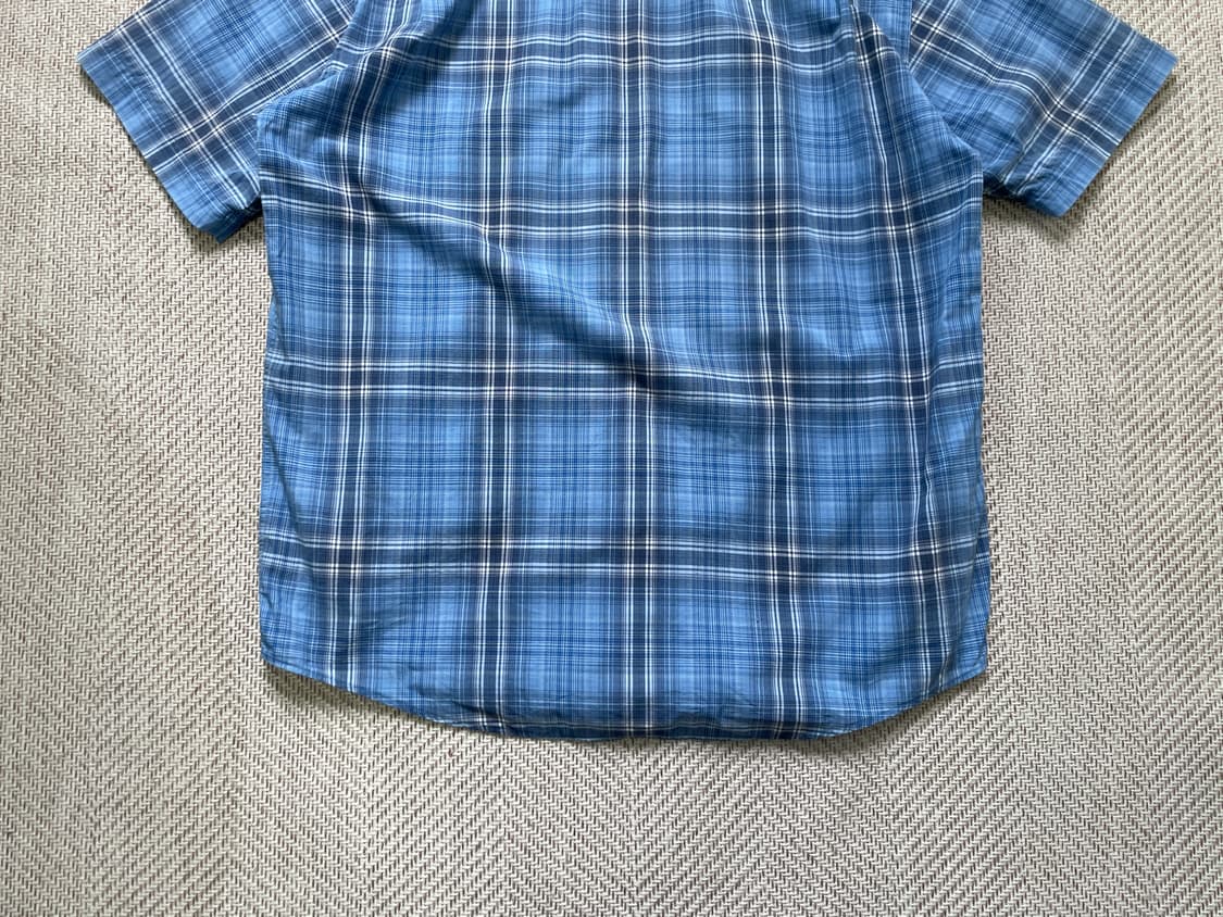 라코스테 스카이블루 체크 반팔셔츠  J04112 상품이미지7