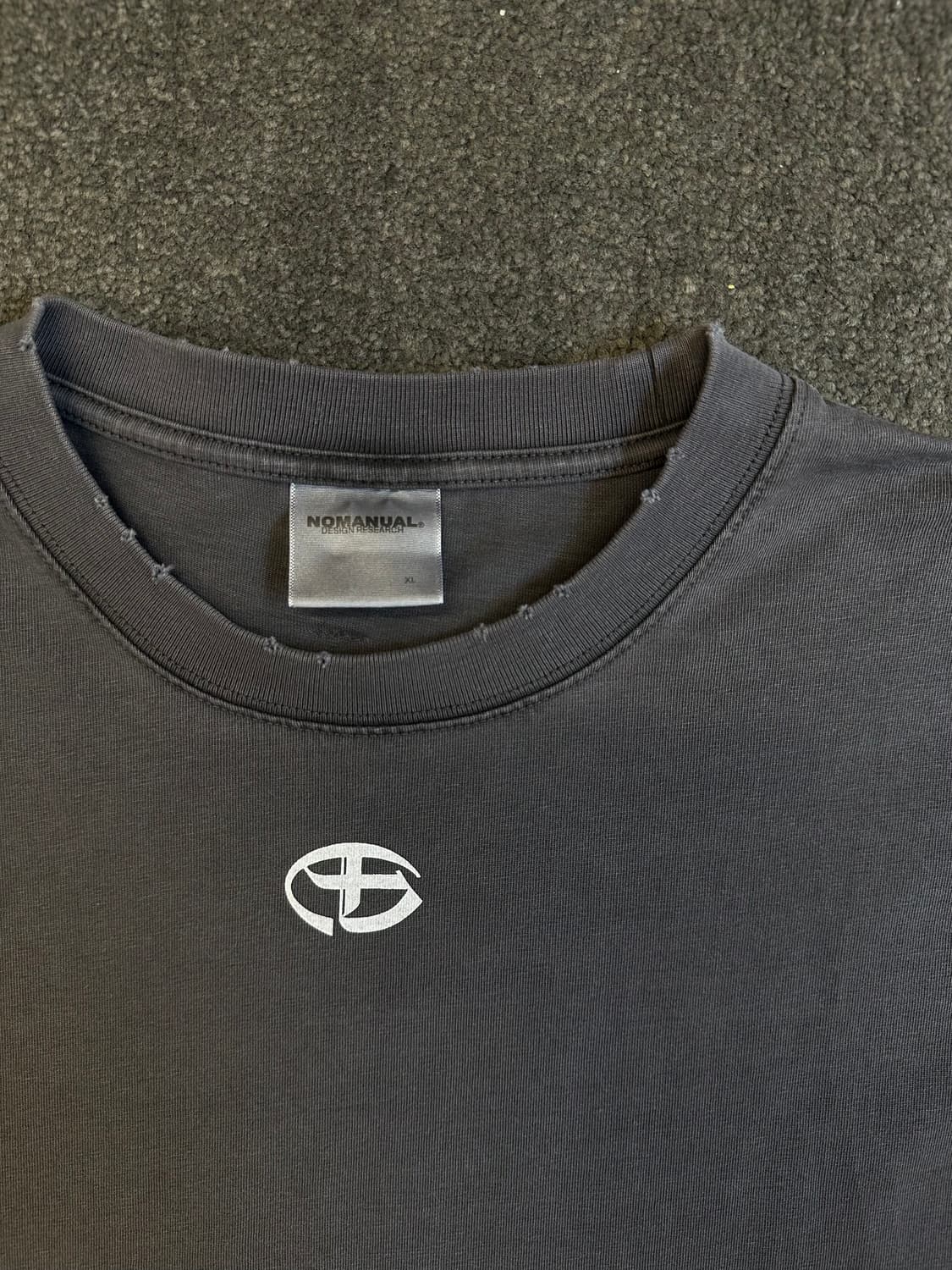 노매뉴얼 남성 롱 슬리브XL 회색 상품이미지2