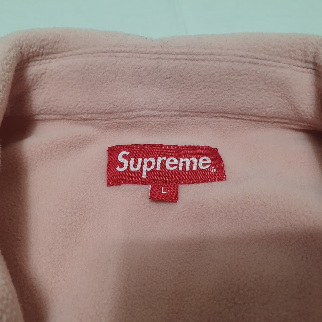 L 슈프림 폴라텍 해링턴 자켓 스몰박스 핑크 Supreme 상품이미지7