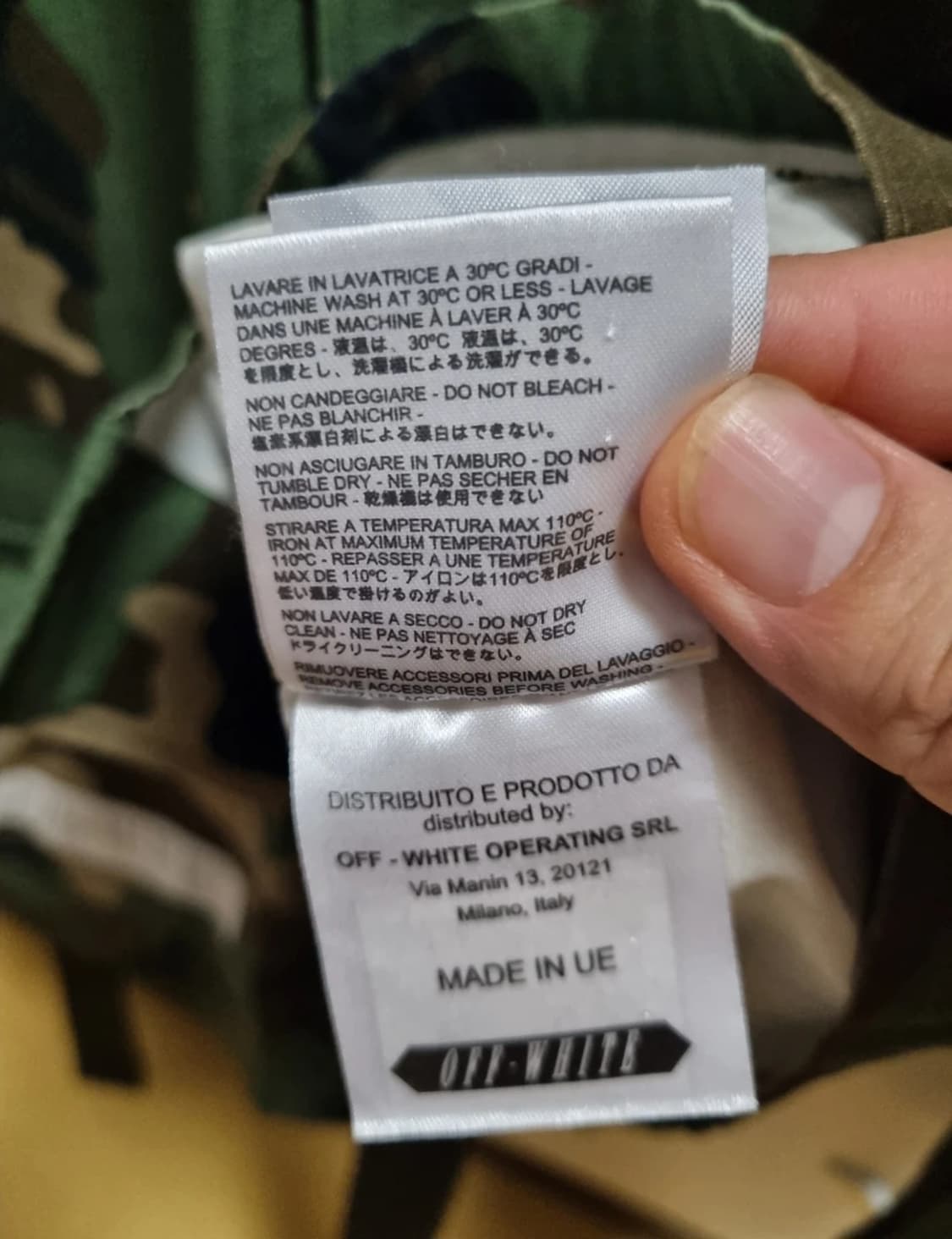 오프화이트.카모플라쥬 자켓 상품이미지5