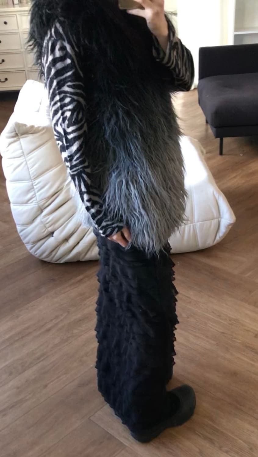 vintage ruffle skirt 상품이미지1