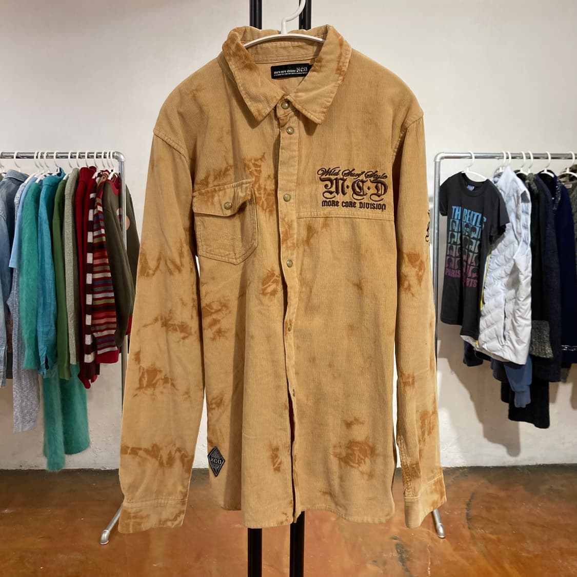 빈티지 레터링 브라운 셔츠 상품이미지6