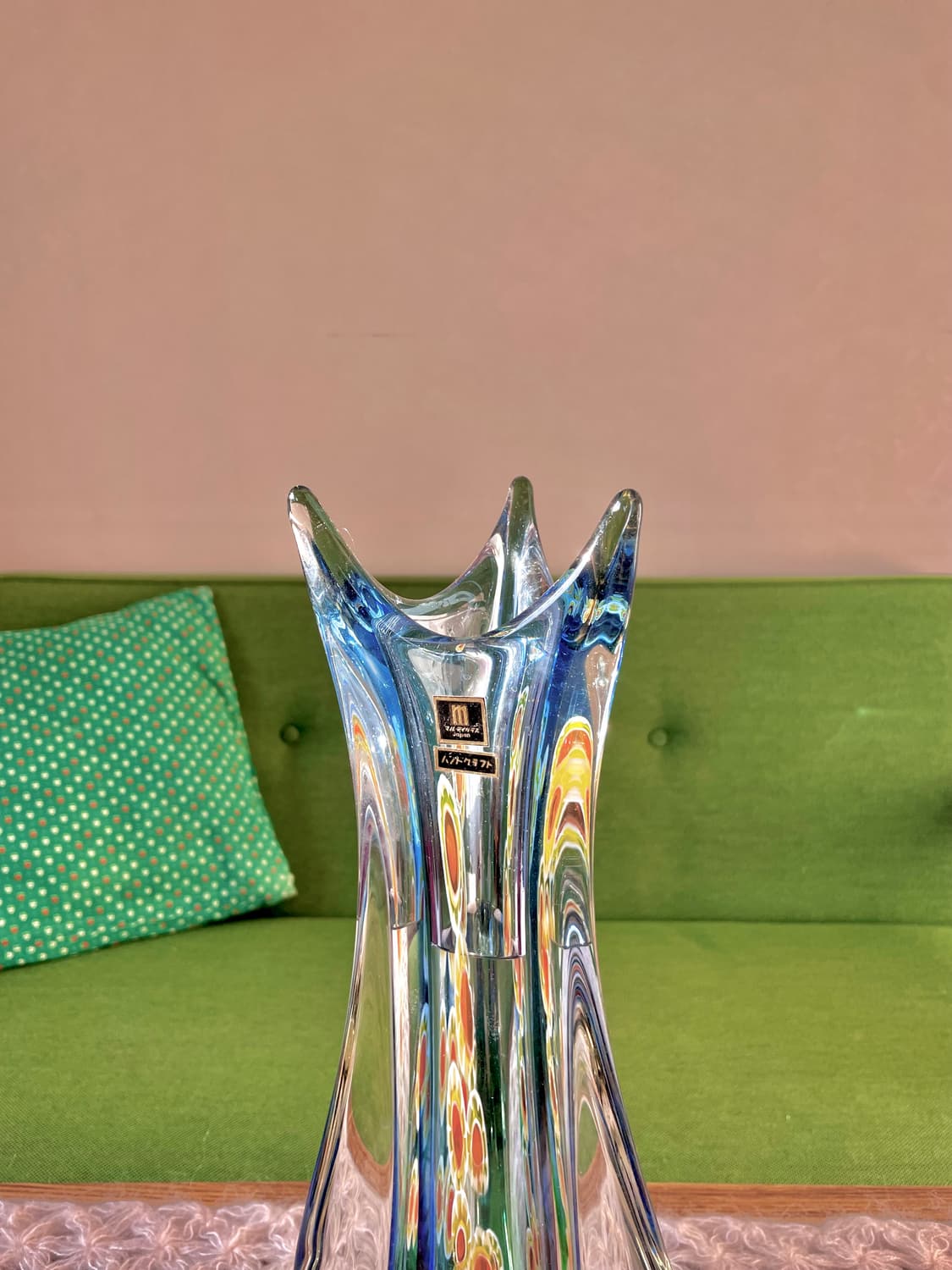 [빈티지 화병] 70‘s 빈티지 밀레피오리 유리 화병 상품이미지3