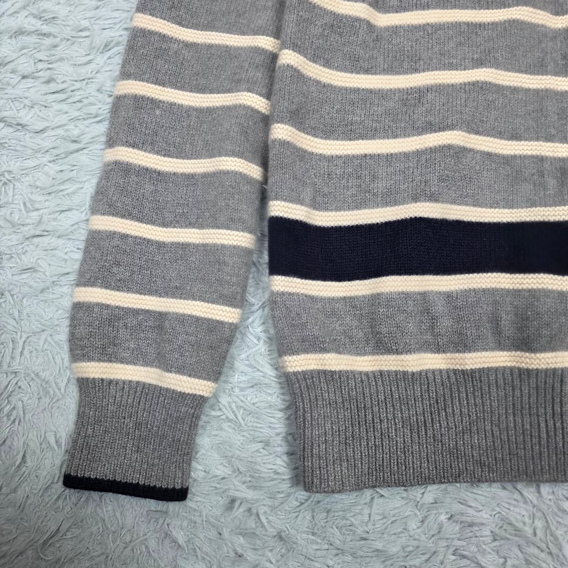 라코스테 남성 스트라이프 울 100% 라운드넥 풀오버 3호(95) 상품이미지6