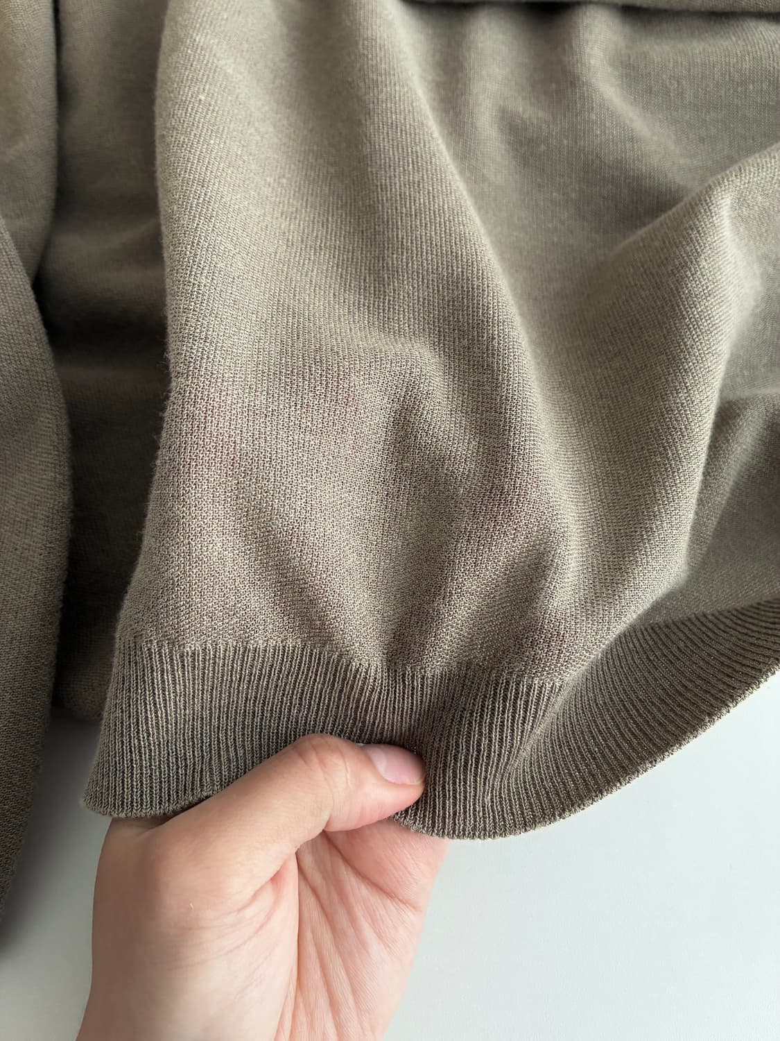 S) 한섬 더캐시미어 24년 실크 코튼 니트 브라운 상품이미지9