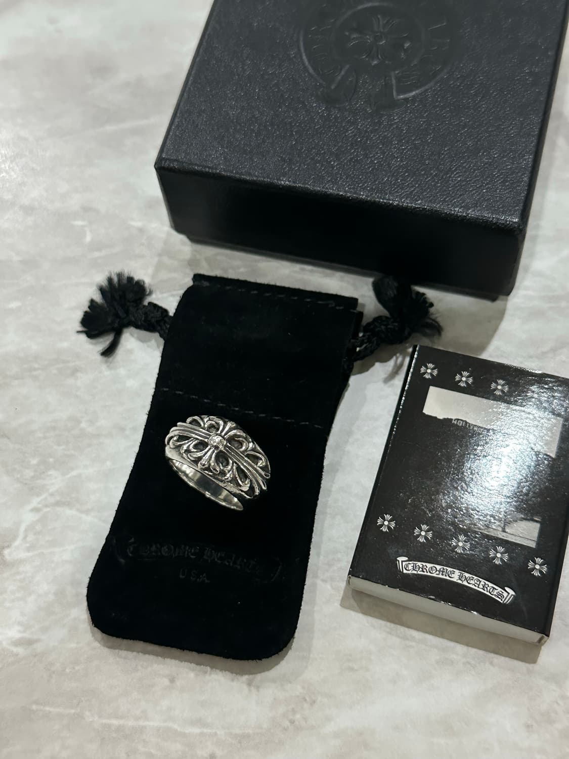 크롬하츠 플로랄 크로스링 (US9/국내18호) 상품이미지4