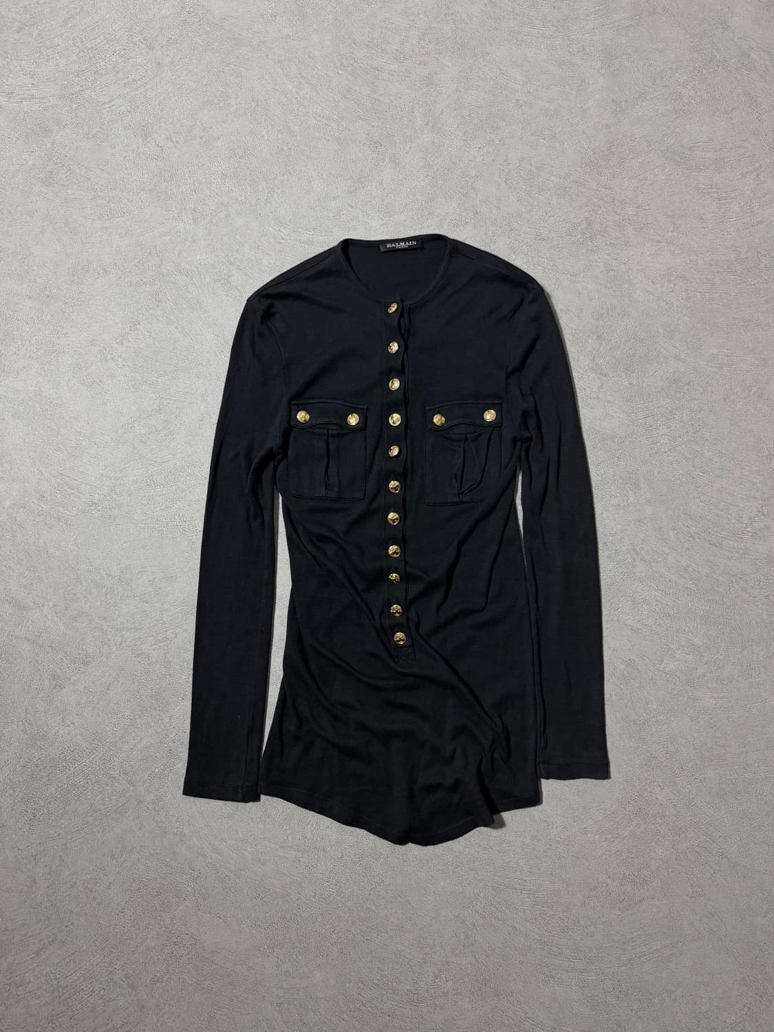 발망 헨리넥 긴팔티셔츠 블랙 상품이미지1