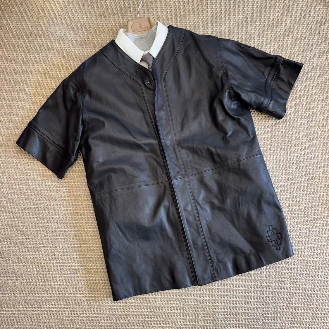 Marcelo Burlon 이탈리아 최상급 양가죽 베이스볼 자켓 셔츠 상품이미지5