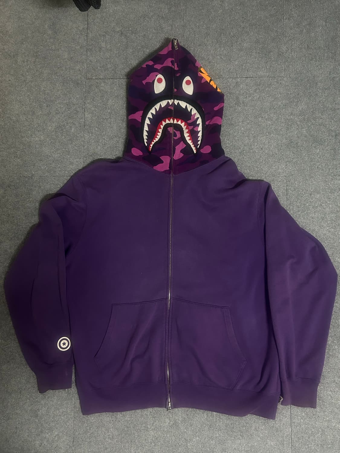 OG베이프 샤크 퍼플카모 XL 상품이미지1