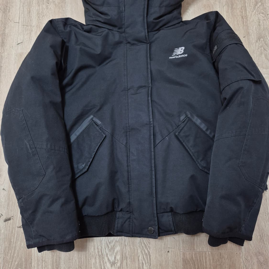 뉴발란스 사이드포켓 덕다운 후드 패딩 점퍼 L(95) 상품이미지3