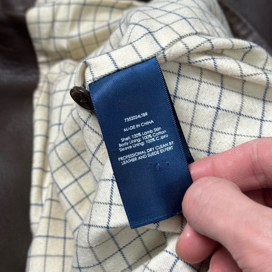 (XL) 폴로 랄프로렌 바라쿠다 램스킨 레더자켓 브라운 상품이미지7