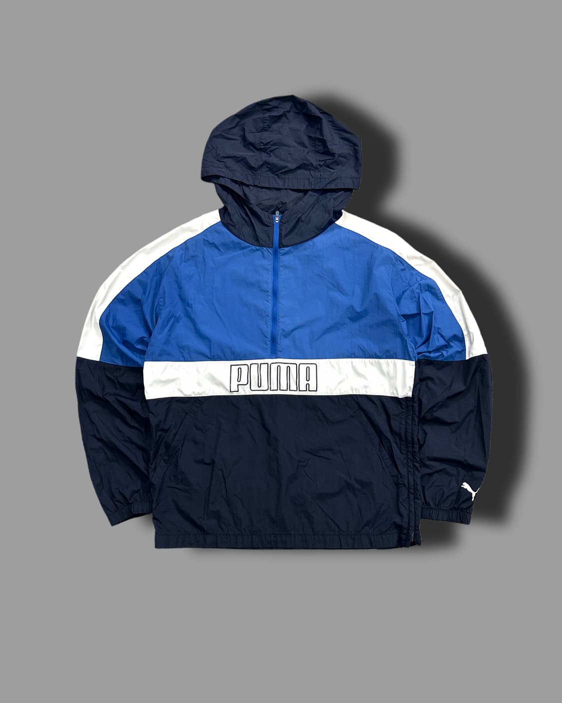 푸마 빅로고 후드 바람막이 아노락 L 상품이미지4