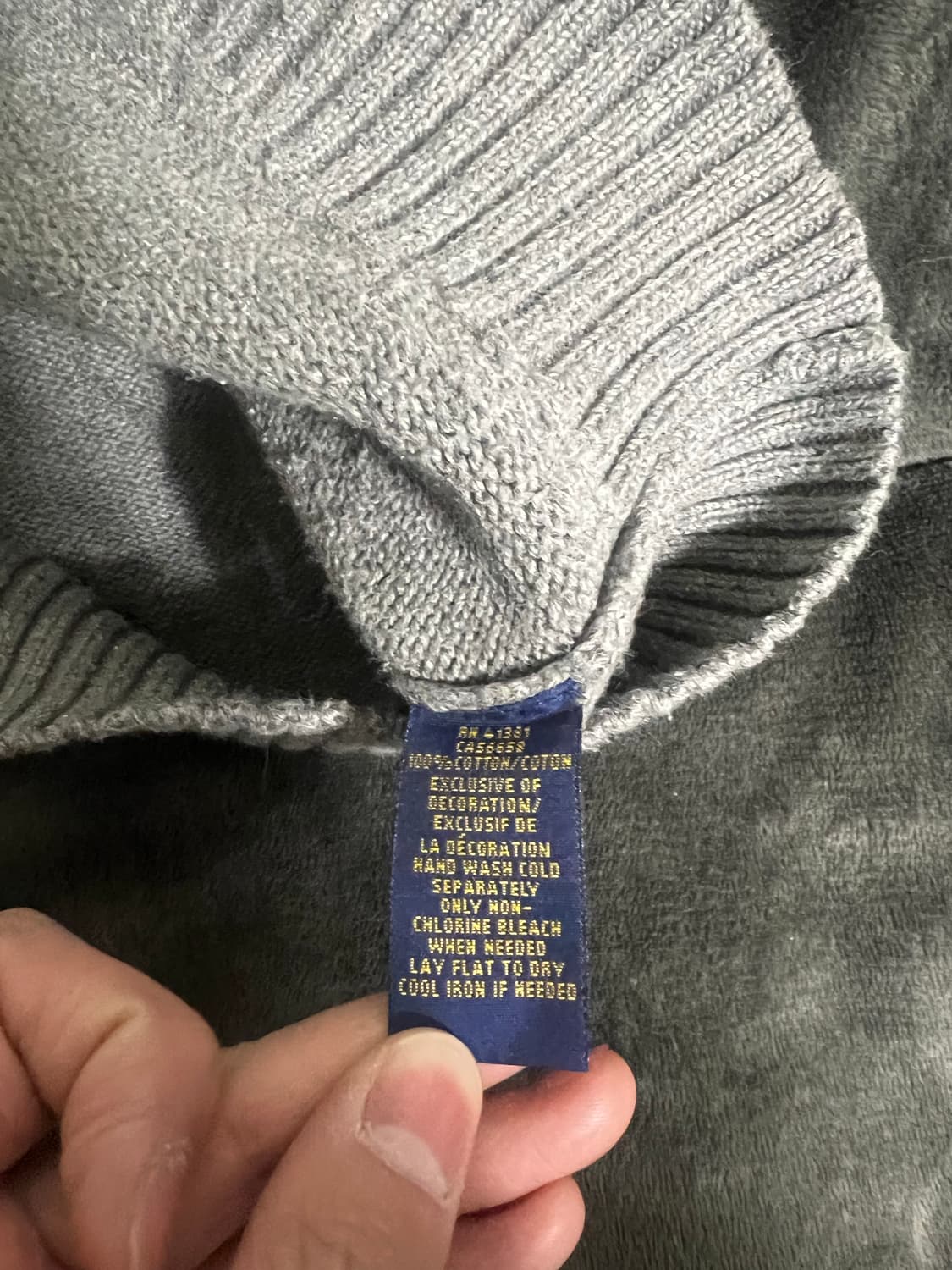 폴로 랄프로렌 라운드 니트 XL 상품이미지4