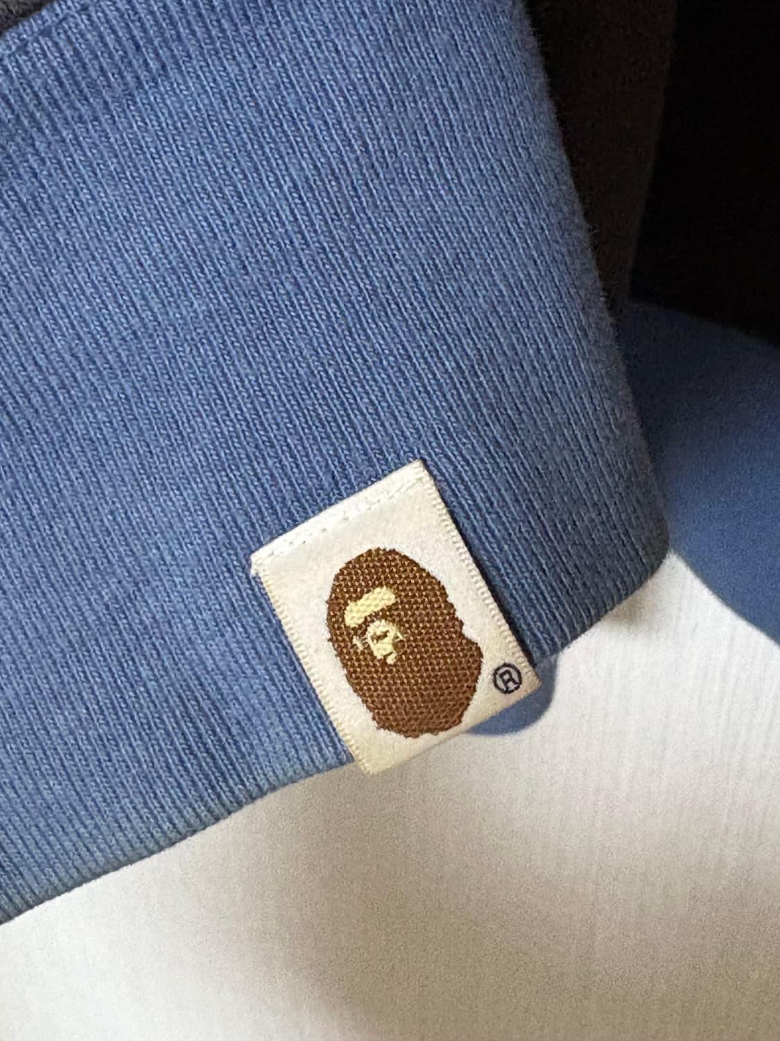 베이프 컬러 카모 릴렉스드 핏 풀 집 후드 네이비 m 상품이미지3