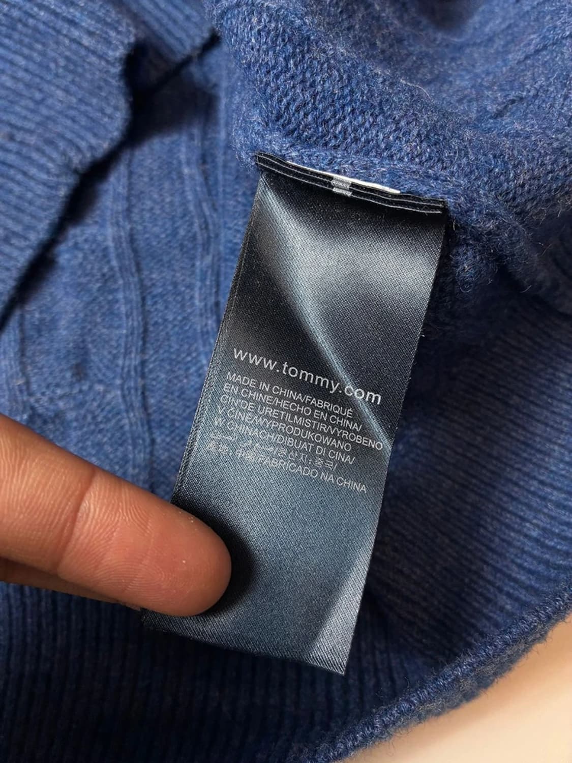 타미힐피거 솔리드 꽈배기 울 니트 PN8214 상품이미지7