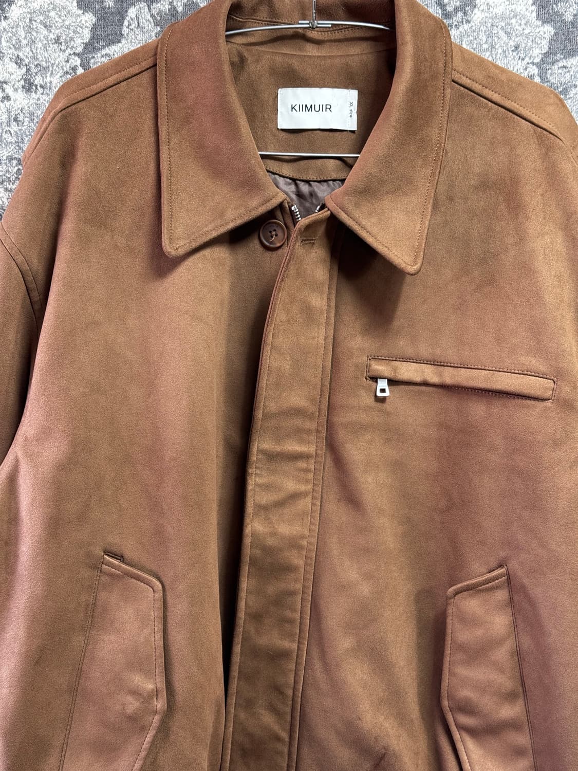 kiimuir 키뮤어 바시티 스웨이드 집업 상품이미지3